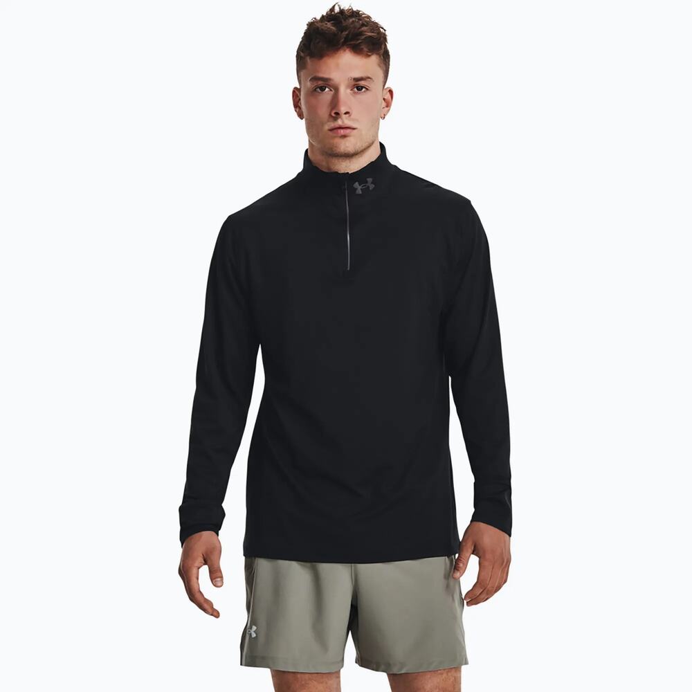 Under Armour Running Launch Pro 1/4 Zip Pullover Jacket Longsleeve Black Men XXL